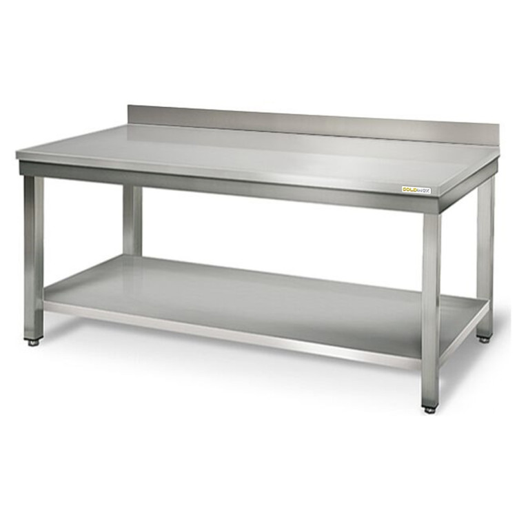 Table inox 1800 x 600 mm adossée ECO / GOLDINOX