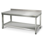 Table inox 2000 x 600 mm adossée ECO / RESTONOBLE