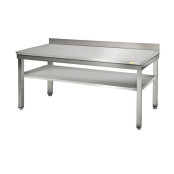 Table inox 2000 x 700 mm adossée ECO / GOLDINOX 