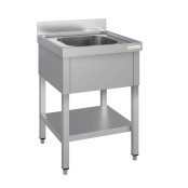 Plonge inox 1 bac - 800 x 700 mm ECO / GOLDINOX 