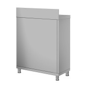 Meuble bas inox 600 x 600 mm adossée ECO / GOLDINOX