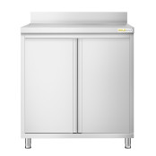 Meuble bas inox 800 x 600 mm adossée PREMIUM / GOLDINOX