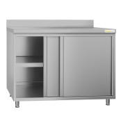 Meuble bas inox 1000 x 600 mm adossée ECO / GOLDINOX