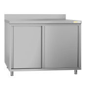 Meuble bas inox 1000 x 600 mm adossée ECO / GOLDINOX