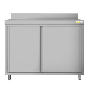 Meuble bas inox 1000 x 600 mm adossée ECO / GOLDINOX