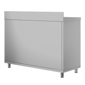 Meuble bas inox 1200 x 600 mm adossée ECO / GOLDINOX