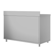 Meuble bas inox 1400 x 600 mm adossée ECO / GOLDINOX