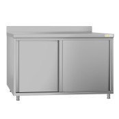 Meuble bas inox 1500 x 600 mm adossée ECO / GOLDINOX