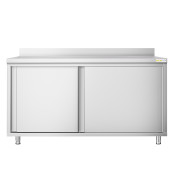 Meuble bas inox 1800 x 600 mm adossée PREMIUM / GOLDINOX