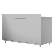 Meuble bas inox 1800 x 600 mm adossée ECO / GOLDINOX