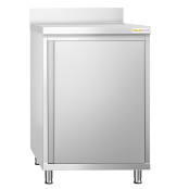 Meuble bas inox 600 x 700 mm adossée PREMIUM / GOLDINOX