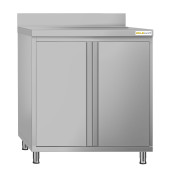 Meuble bas inox 800 x 700 mm adossée ECO / GOLDINOX