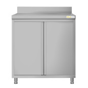 Meuble bas inox 800 x 700 mm adossée ECO / GOLDINOX