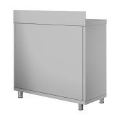 Meuble bas inox 800 x 700 mm adossée ECO / GOLDINOX