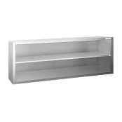 Placard mural inox 2000 x 400 mm / Hauteur 650 mm ouvert PREMIUM / GOLDINOX