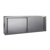 Placard mural inox 2000 x 400 mm / Hauteur 650 mm avec portes coulissantes ECO / GOLDINOX