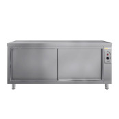 Meuble bas inox chauffant 1800 x 600 mm ECO / GOLDINOX