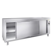 Meuble bas inox chauffant 2000 x 600 mm PREMIUM / GOLDINOX