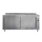 Meuble bas inox chauffant 1800 x 600 mm adossée ECO / GOLDINOX