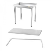 Table inox 500 x 500 mm avec renfort / GOLDINOX | Enlèvement entrepôt