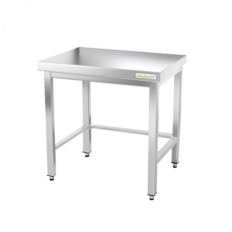 Table inox 600 x 500 mm avec renfort / GOLDINOX