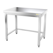 Table inox 1000 x 500 mm avec renfort / GOLDINOX