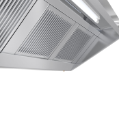 Hotte murale sans moteur 2700 x 900 x 400 mm avec éclairage, filtre et robinet de vidange PREMIUM / GOLDINOX