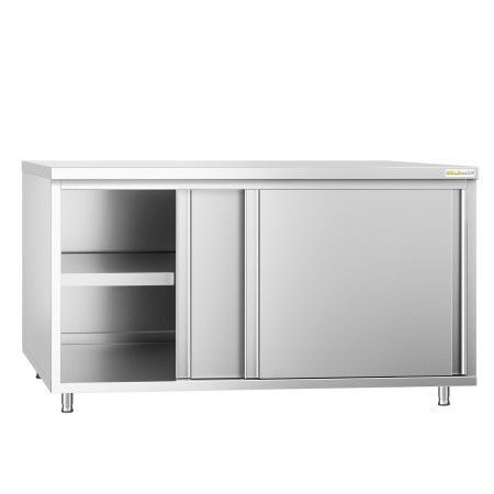 Meuble bas inox 1600 x 600 mm PREMIUM / GOLDINOX