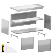 Meuble bas inox 1200 x 600 mm PREMIUM / GOLDINOX