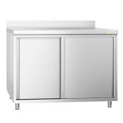 Meuble bas inox 1000 x 600 mm adossé PREMIUM / GOLDINOX