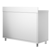 Meuble bas inox 1000 x 600 mm adossé PREMIUM / GOLDINOX