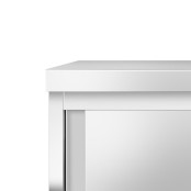 Meuble bas inox 2000 x 600 mm sur roulettes PREMIUM FLEX / GOLDINOX