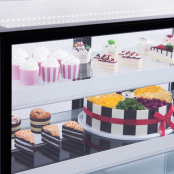Vitrine réfrigérée d'exposition inox - 1540 x 688 x 1200 mm - PREMIUM - GOLDINOX
