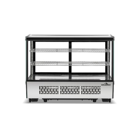 Vitrine réfrigérée positive de comptoir noire 160 Litres - GOLDINOX