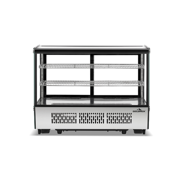 Vitrine réfrigérée positive de comptoir noire 160 Litres - GOLDINOX