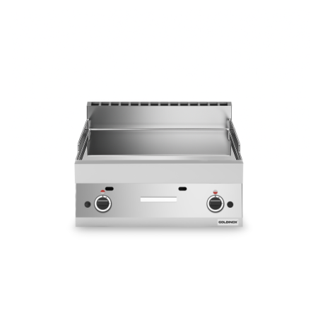 Plaque de cuisson à gaz 700 mm lisse chromée (11,4 kw) à poser PREMIUM / GOLDINOX