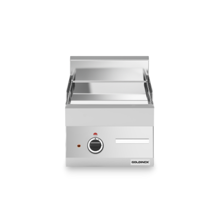 Plaque de cuisson électrique 400 mm lisse chromée (4,5 kw) à poser PREMIUM / GOLDINOX