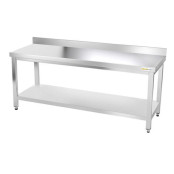 Table inox 1800 x 600 mm adossée ECO / GOLDINOX