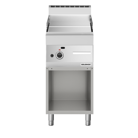 Plaque de cuisson à gaz 400 mm lisse (5,7 kw) sur pieds PREMIUM / GOLDINOX