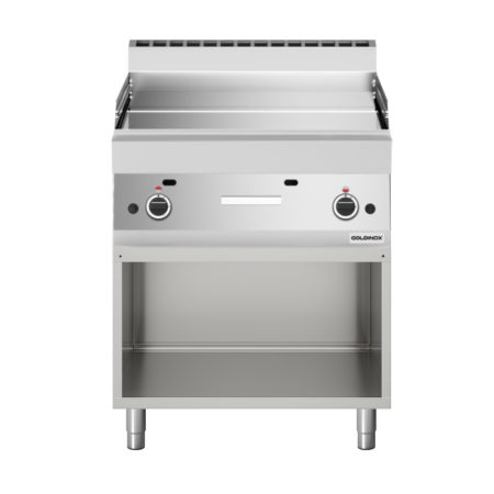 Plaque de cuisson à gaz 700 mm lisse chromée (11,4 kw) à poser PREMIUM / GOLDINOX
