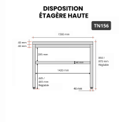Table inox 1500 x 600 mm ECO / GOLDINOX