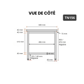 Table inox 1500 x 600 mm ECO / GOLDINOX