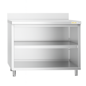 Meuble bas inox 1000 x 600 mm adossé PREMIUM / GOLDINOX