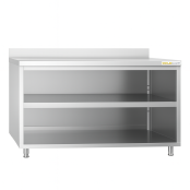 Meuble bas inox 1800 x 600 mm adossé PREMIUM / GOLDINOX