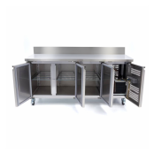 Table de congélation adossée Tropicalisée 3 portes IDEAL / GOLDINOX