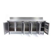 Table de congélation adossée Tropicalisée 4 portes PREMIUM / GOLDINOX