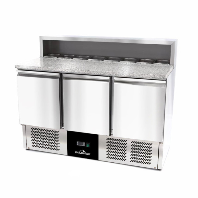 Meuble à pizza compact 3 portes - GOLDINOX