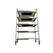 Chariot de service 860 x 530 mm - 5 niveaux PREMIUM / GOLDINOX