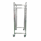 Chariot à échelles inox GN 2/1 - 15 niveaux avec plateau IDEAL / GOLDINOX