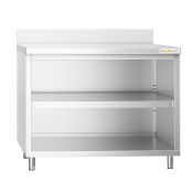 Meuble bas inox 1600 x 700 mm adossée PREMIUM / GOLDINOX